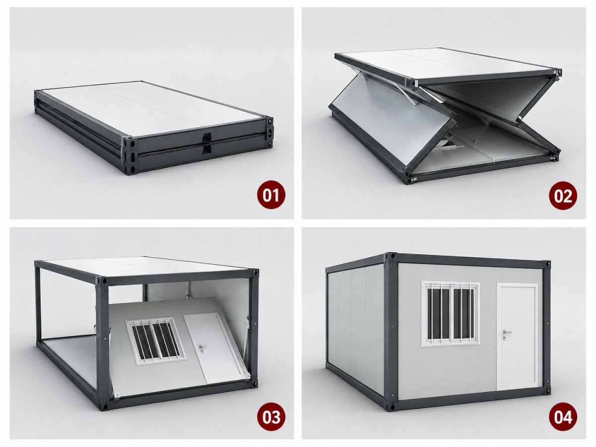Folding container house